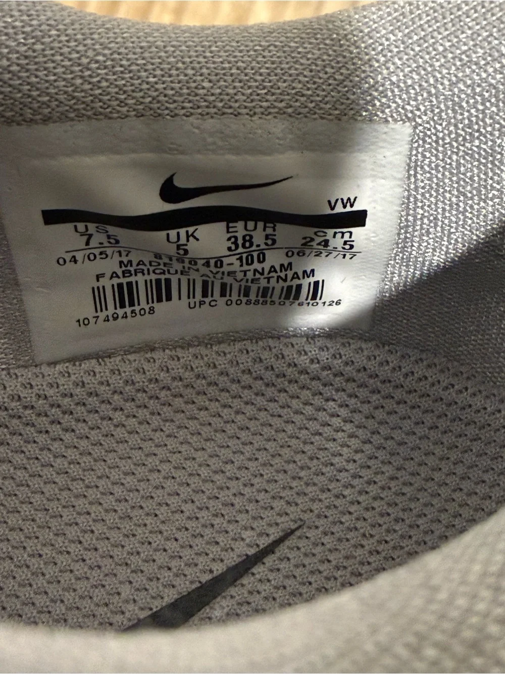 Nike Women’s White, Gray & Neon Green Athletic Golf Shoes